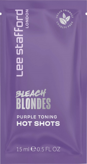 Lee Stafford Bleach Blondes Purple Toning Hot Shots - Тонирующие фиолетовые шоты для осветленных волос