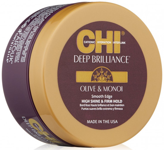 CHI Deep Brilliance Smooth Edge High Shine & Firm Hold - Разглаживающий крем-блеск для укладки