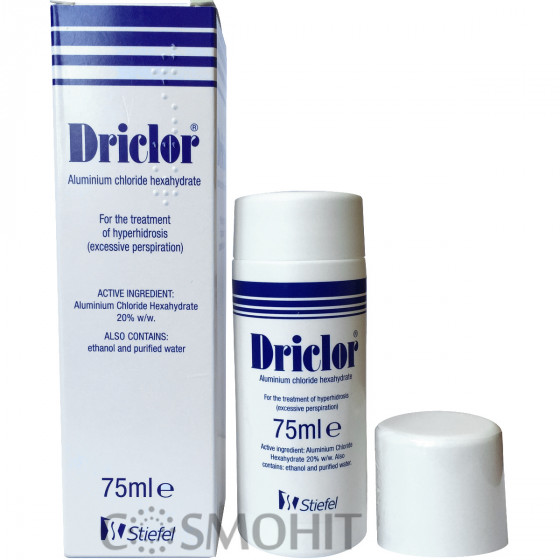 Driclor Anti-Perspirant - Дезодорант-антиперспирант ночного действия с 20% алюминия