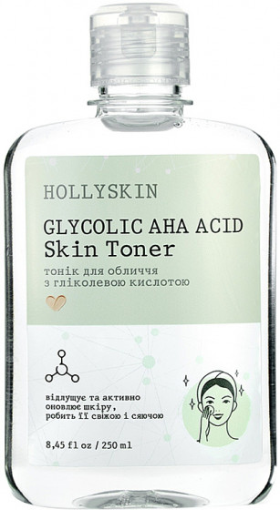 Hollyskin Glycolic AHA Acid Skin Toner - Тоник для лица с гликолевой кислотой - 1