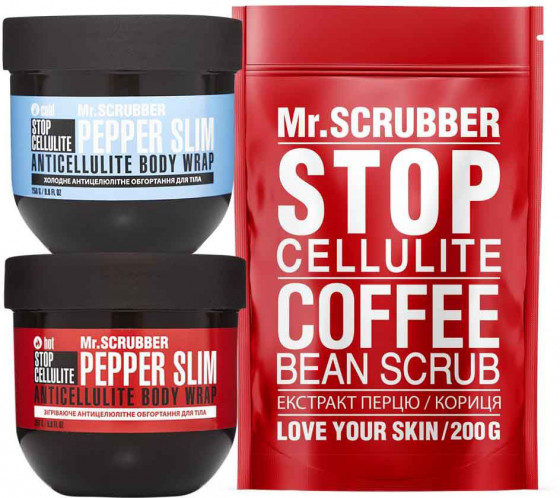 Mr.Scrubber Stop Cellulite Coffee Bean Scrub - Антицеллюлитный скраб для тела - 2