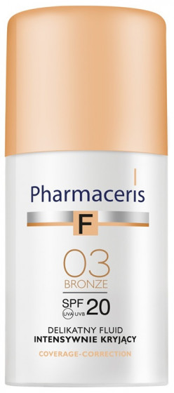 Pharmaceris F Intense Coverage Mild Fluid Foundation SPF20 - Деликатный тональный крем