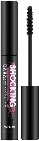 Esthetic House Shocking Cara Volumizing & Long Mascara Real Black - Тушь для ресниц