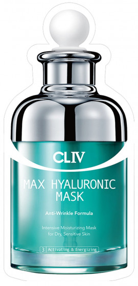 CLIV Max Hyaluronic Mask - Увлажняющая тканевая маска с гиалуроновой кислотой