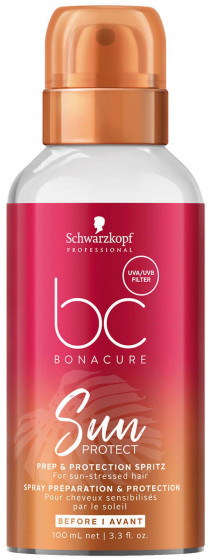 Schwarzkopf Professional Bonacure Sun Protect Prep & Protection Spritz - Спрей-кондиционер для защиты волос от солнца