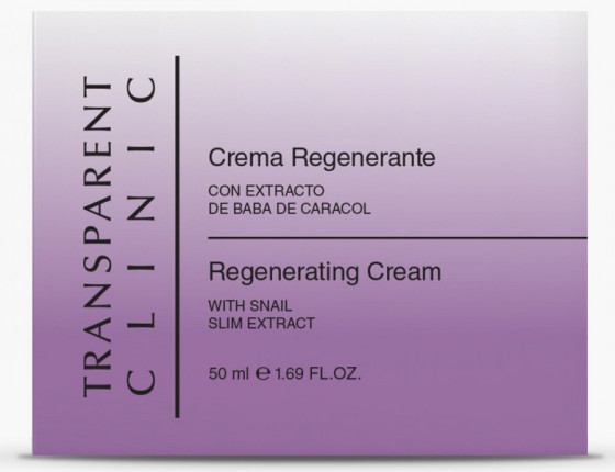 Transparent Clinic Regenerating Cream - Восстанавливающий крем-гель с коллагеном и экстрактом слизи улитки - 1