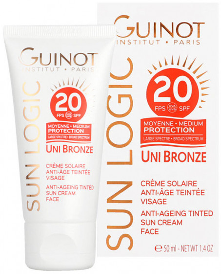 Guinot Uni Bronze Anti-Ageing Tinted Sun Cream SPF20 - Антивозрастной тонизирующий крем от солнца - 1