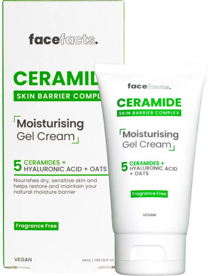 Face Facts Ceramide Moisturising Gel Cream - Увлажняющий гель-крем с керамидами