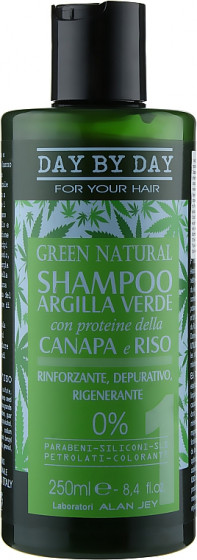 Alan Jey Green Natural Shampoo - Шампунь с зеленой глиной, протеинами конопли и риса