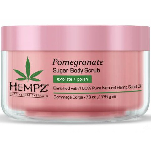 Hempz Pomegranate Herbal Sugar Body Scrub - Сахарный скраб для тела с гранатом