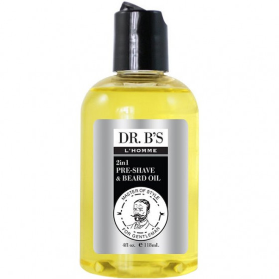 Dr. B’s L’Homme Pre-Shave & Beard Oil - Масло для бороды и бритья