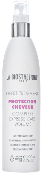 La Biosthetique Protection Cheveux Complexe Express Care Volume - Реструктурирующий двухфазный спрей с молекулярной защитой волос