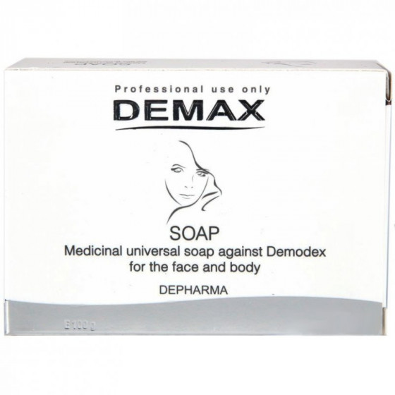 Demax Anti-Demodex Line Soap Medicinal Universal Against Demodex For The Face And Body - Лечебное мыло от демодекса 100 гр - 2