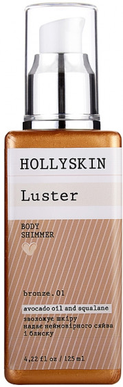 Hollyskin Luster Body Shimmer (№01-Bronze) - Шиммер для тела - 1