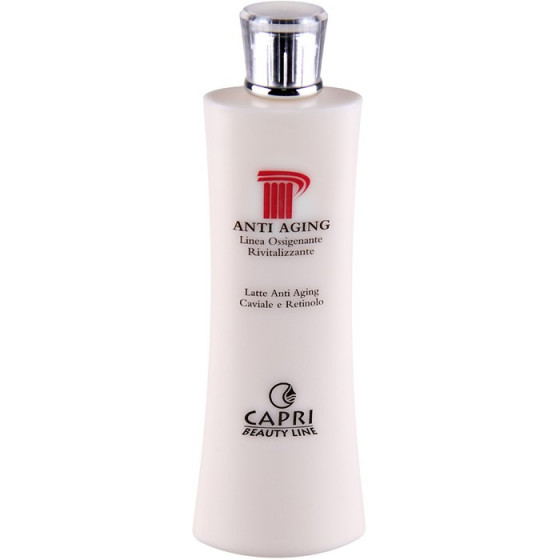 Capri Beauty Line Anti Aging Caviar And Retinol Milk - Очищающее молочко с экстрактом икры и ретинолом