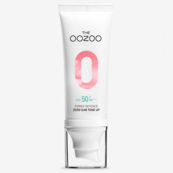 The Oozoo Power Defence Zero Sun Tone-up SPF50 PA++++ - Солнцезащитный крем, выравнивающий тон кожи лица - 2