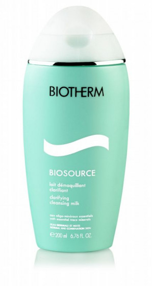 Biotherm Biosource Cleansing Milk - Молочко для лица для снятия макияжа для нормальной и комбинированной кожи