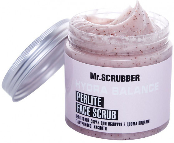 Mr.Scrubber Hydra Balance Perlite Face Scrub - Перлитовый скраб для лица с двумя видами гиалуроновой кислоты