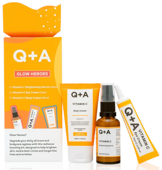 Q+A Glow Heroes Gift Set - Подарочный набор для сияния кожи