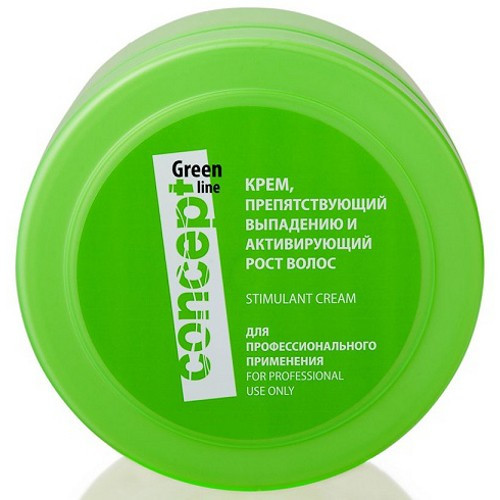 Concept Green Line Hair Loss Reducing And Stimulant Cream - Крем, препятствующий выпадению и активизирующий рост волос 