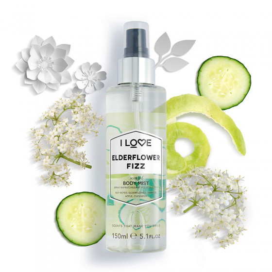 I Love Elderflower Fizz Body Mist - Освежающий спрей для тела "Коктейль из бузины" - 1