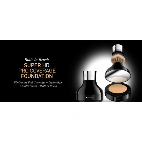 Cailyn Built in Brush Super HD Pro Coverage Foundation - Тональная основа с HD покрытием и кистью - 1