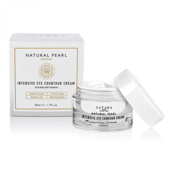 Satara Natural Pearl Intensive Eye Countour Cream - Интенсивный крем для кожи вокруг глаз с витаминами - 2