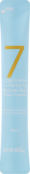 Masil 7 Ceramide Perfume Shower Gel Baby Powder - Гель для душа с керамидами с ароматом детской присыпки