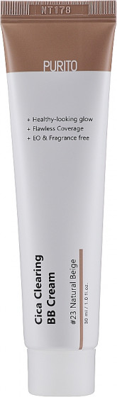 Purito Cica Clearing BB Cream SPF 38 PA+++ - BB крем для чувствительной кожи с экстрактом центеллы 