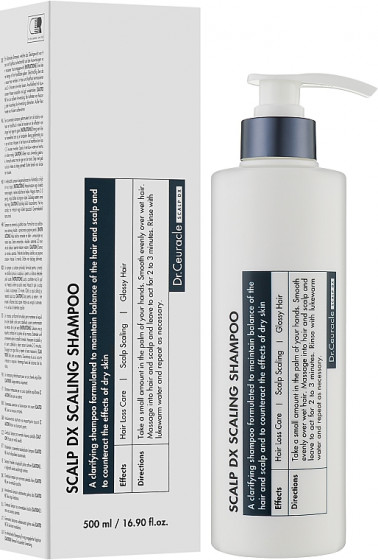 Dr.Ceuracle Scalp DX Scaling Shampoo - Отшелушивающий шампунь для укрепления волос - 1