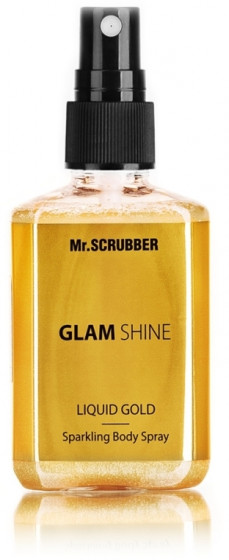 Mr.Scrubber Glam Shine Liquid Gold Sparkling Body Spray - Ультрасияющий спрей для тела