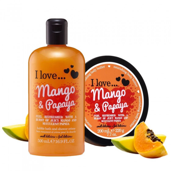 I Love Mango & Papaya Body Butter - Масло для тела "Манго и папайя" - 3