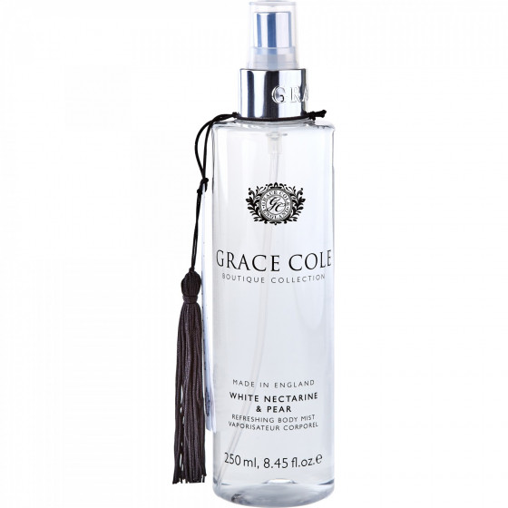 Grace Cole Boutique Body Mist White Nectarine&Pear - Парфюмированный спрей для тела "Белый нектарин и груша"