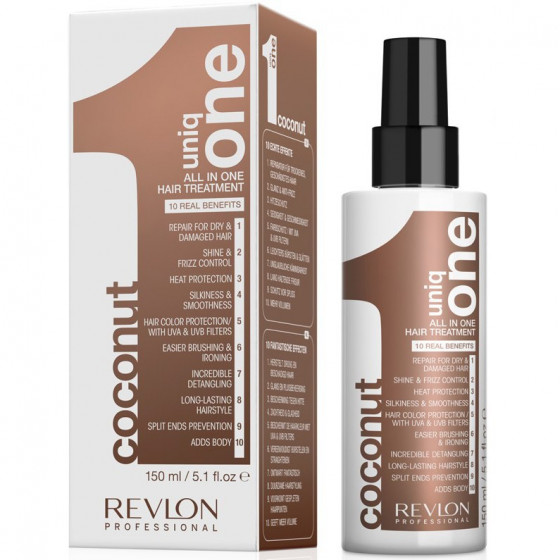 Revlon Professional Uniq One Coconut All In One Hair Treatment - Маска-спрей для волос с ароматом кокоса