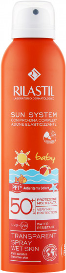 Rilastil Sun System PPT Baby Spray SPF50+ - Солнцезащитный прозрачный спрей для тела для детей