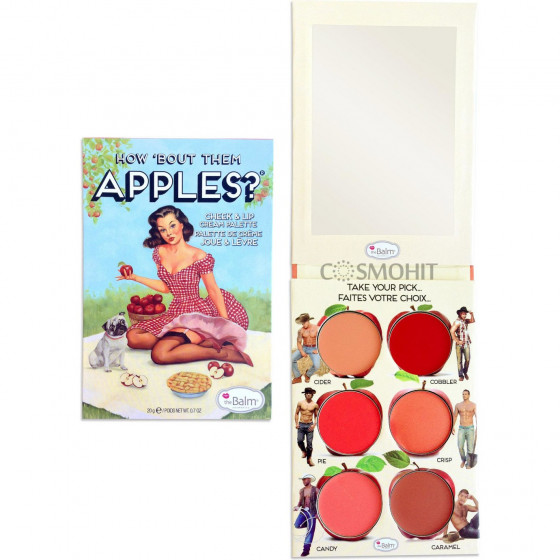 TheBalm How 'Bout Them Apples? Lip Palette - Палетка кремовых румян и помад - 1