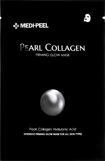 Medi Peel Pearl Collagen Firming Glow Mask - Разглаживающая маска для лица с жемчугом и коллагеном