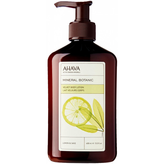 Ahava Mineral Botanic Velvet Body Lotion Lemon Sage - Нежное молочко для тела "Лимон и шалфей"