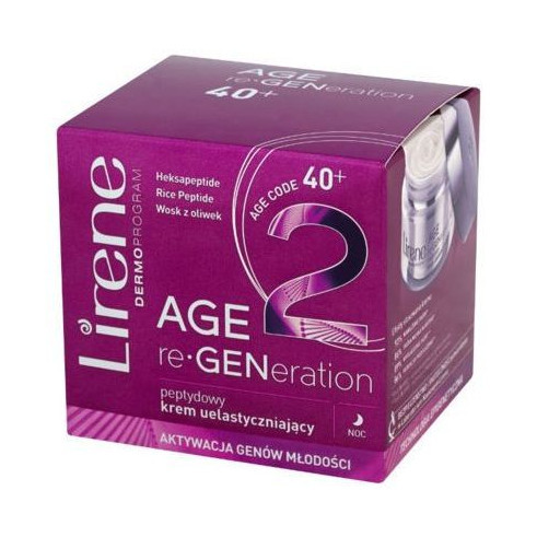 Lirene Age re-GENeration Strengthening Cream 40+ SPF10 - Ночной восстанавливающий крем для лица "Активация 40+" 