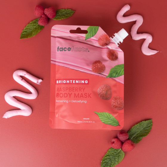 Face Facts Brightening Raspberry Body Mask - Осветляющая маска для тела "Малина" - 2