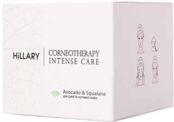 Hillary Corneotherapy Intense Care Avocado & Squalane Cream - Крем для сухой и чувствительной кожи - 1