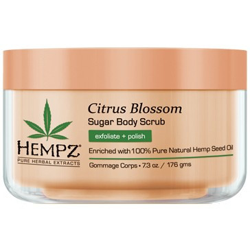 Hempz Citrus Blossom Herbal Sugar Body Scrub - Сахарный скраб для тела Цветы цитруса