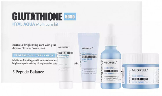 Medi Peel Glutathione Hyal Aqua Multi Care Kit - Увлажняющий набор для лица с глутатионом - 1