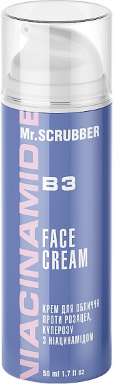 Mr.Scrubber Face ID. Niacinamide Face Cream - Крем для лица против розацеа и купероза, с ниацинамидом