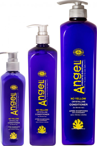 Angel Professional No Yellow Crystalline Conditioner - Кондиционер для нейтрализации желтого пигмента - 1