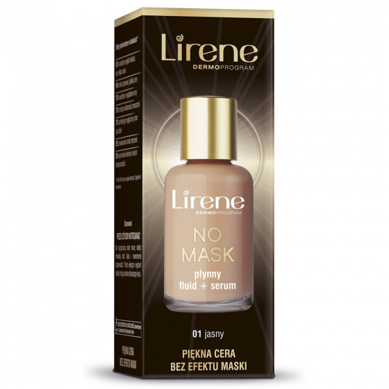 Lirene No Mask Fluid & Serum - Тональный крем-флюид без эффекта маски - 1