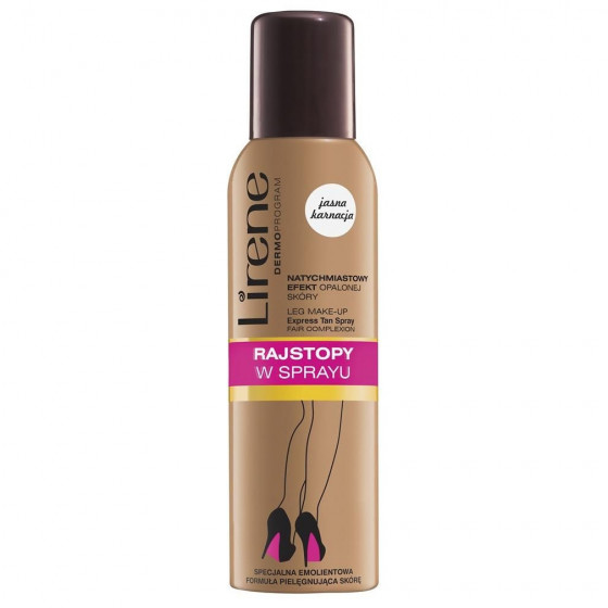 Lirene Leg Make-Up Fair Tan Spray - Спрей-автозагар для ног для светлой кожи