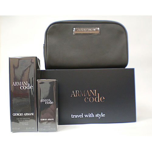 Giorgio Armani Armani Code - Подарочный набор (EDT75+EDT20+косметичка)