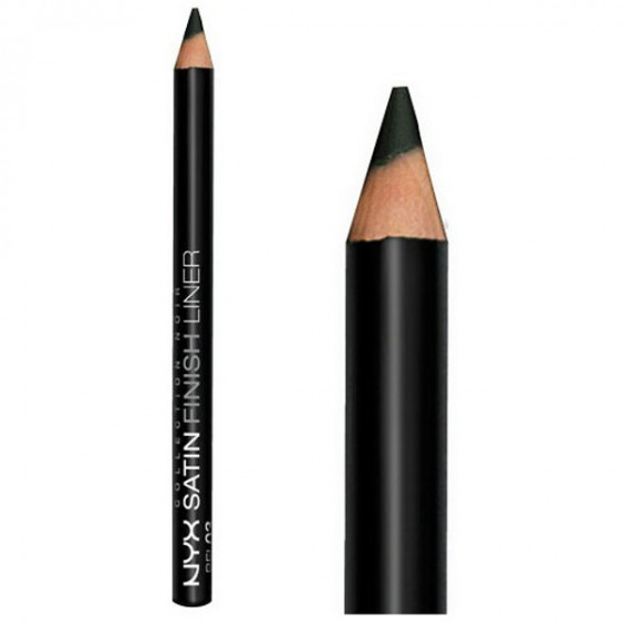 NYX Satin Finish Black Liner (Collection Noir) - Сатиновый карандаш для глаз - 1