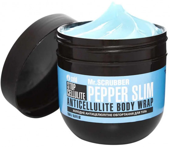 Mr.Scrubber Stop Cellulite Pepper Slim Anticellulite Body Wrap - Холодное антицеллюлитное обертывание для тела